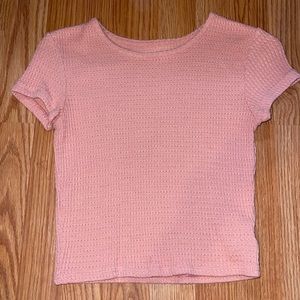 Ae size xs basic pink textured tee